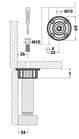 Code 257915 - Embase ronde ABS pour pied seul