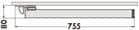 Code 257964 - Pied de table click rabattable - 705 mm diamètre 50