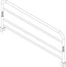 Code 258551 - Barrière pliable pour lit Silvy superposé
