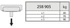 Code 258905 - Patin pour guidage linéaire DA0115RC