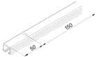 Code 259101 - Hawa Clipo 26/36 rail de roulement haut simple