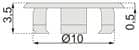 Code 259280 - Cache pour suspension invisible 818