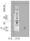 Code 259287 - Suspension invisible pour élément haut 818