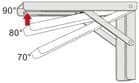 Code 259490 - Console multifonction rabattable