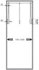 Code 259539 - Largeur réglable de 730 à 1 190 mm