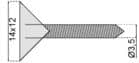 Code 295701 - Taquet de renfort plastique transparent