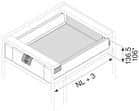 Code 298242 - Set attache-façade pour tiroir simple à l'anglaise Intivo - M