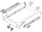 Code 298242 - Set attache-façade pour tiroir simple à l'anglaise Intivo - M