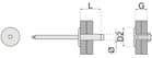 Code 310240 - Rivet tout aluminium tête plate