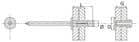 Code 341495 - Rivet multi-serrage aluminium / acier tête plate
