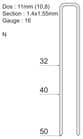 Code 352222 - Agrafe n sns41(kg7000-14)