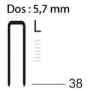 Code 359212 - Agrafeuse pneumatique pour agrafe moyenne sls18l mg