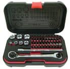 Code 387047 - Coffret embouts et douilles 1/4"