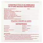 Code 403728 - Panneau permis de construire