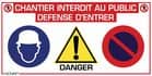 Code 403763 - Panneau de chantier multi-informations