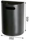 Code 409955 - Corbeille décrochable arkéa 20 L