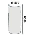 Code 413850 - Corbeille bois Zeno ronde 60 L
