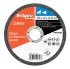 Code 443716 - Disque à tronçonner Ceram' 125 plat