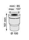 Code 450793 - Raccord pour WC sortie droite