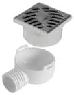Code 450898 - Siphonnette grille carrée avec adaptateur