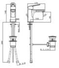 Code 451013 - Mitigeur de lavabo THUK