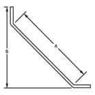 Code 452798 - Équerre pour jambe de force à 45°