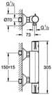 Code 452809 - Mitigeur thermostatique de douche GROTHERM 800