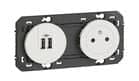 Code 456428 - Prise de courant et chargeur double USB DOOXIE