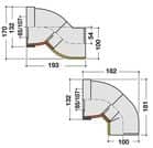 Code 458304 - Pipe orientable pour WC