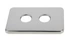 Code 458378 - Plaque de finition inox entraxe 55 mm