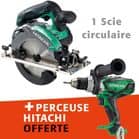 Code 916648 - Lot scie circulaire 18 V D.165 5 Ah C 18DBAL 5 Ah + perceuse visseuse 18 V DS 18DSDL L2HC