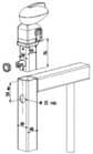 Code 929425 - Kit complet fermeture portillon piscine serrure + gâche + charnière