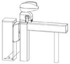 Code 929425 - Kit complet fermeture portillon piscine serrure + gâche + charnière