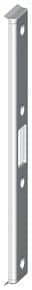 Gâche de pêne cylindrique plate réversible réglable par excentrique