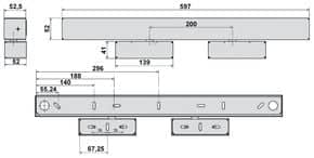 Boîtier de mise en applique pour verrou GRS 620
