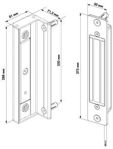Ventouse encastrée pour portail