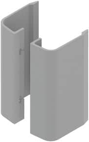 Poignée de porte battante type aileron 6821 - Hauteur 200 mm