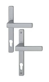 Ensemble Toulon 8/92 sur plaque étroite Finition inox coloris F9