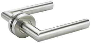 Ensemble inox sur rosace SJ37 Finition inox brossé