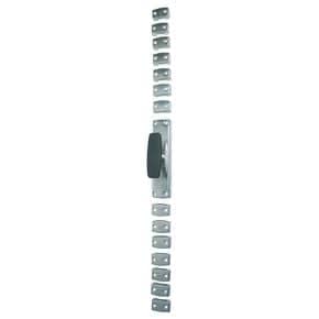 Crémone en acier pour menuiserie bois CSI/01 bouton nylon