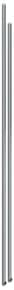 Tringle aluminium en 2 x 1 250 mm