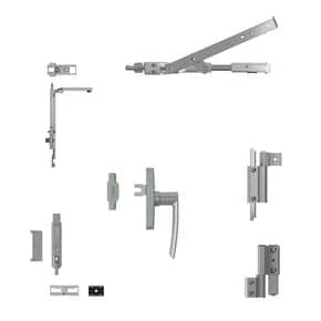 Kit ferrage GALICUBE 150 kg GEA 1 vantail - compas moyen