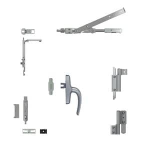 Ferrage GALICUBE 150 kg NEFER 1 vantail - compas moyen
