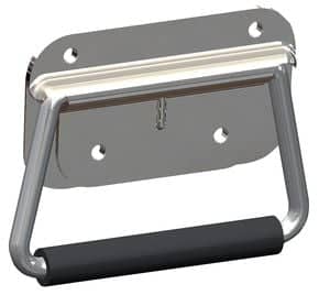 Poignée sur platine à ressort Acier zingué