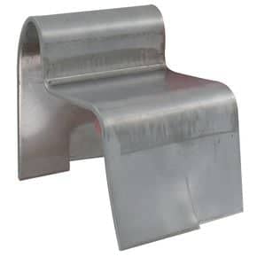 Sabot de portail à sceller inox