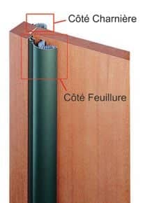 Anti-pince-doigts Élégance côté feuillure 7014 F protection standard