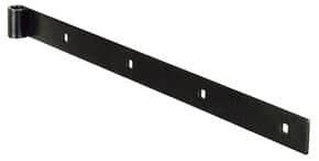 Penture droite percée Acier poudré polyester noir