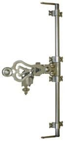 Accessoires pour espagnolette ronde inox