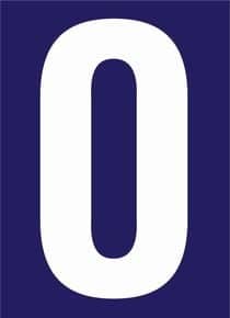 Numéro de rue pré-adhésif