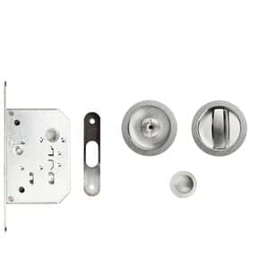 Set serrure cuvette MINERAL porte coulissante Cuvette ronde